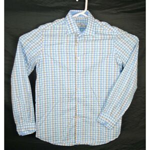 Brandolini Men's M‎ Multicolored Striped Long Sleeve Button up Shirt Embroidered